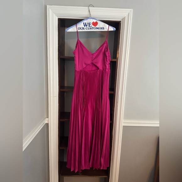 Club Monaco Pink Pleated Gown - Picture 6 of 10